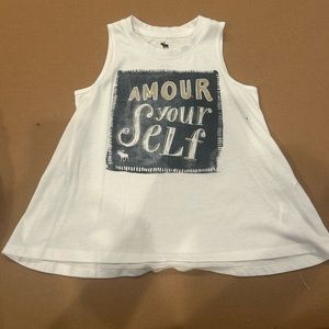 White Abercrombie Kids Tank Top